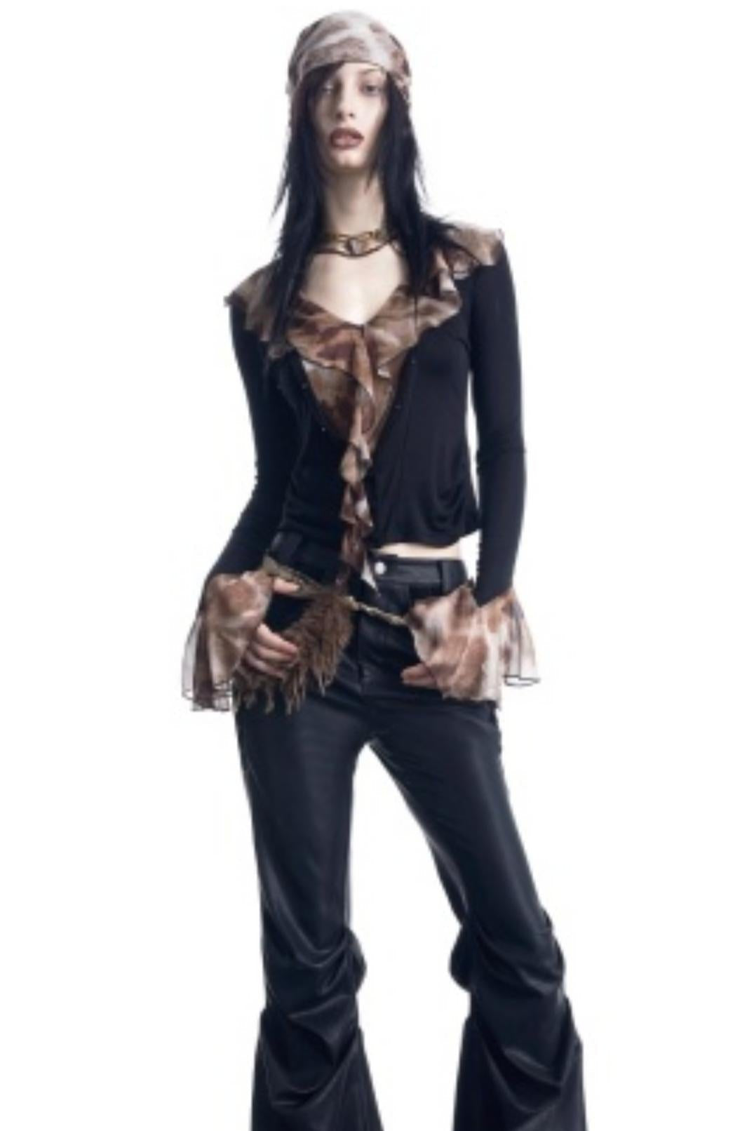 Lyocell Ruffled V-neck Pullover Top