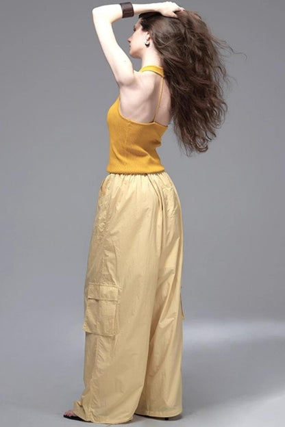 Light Outdoor Drawstring Cargo Pants