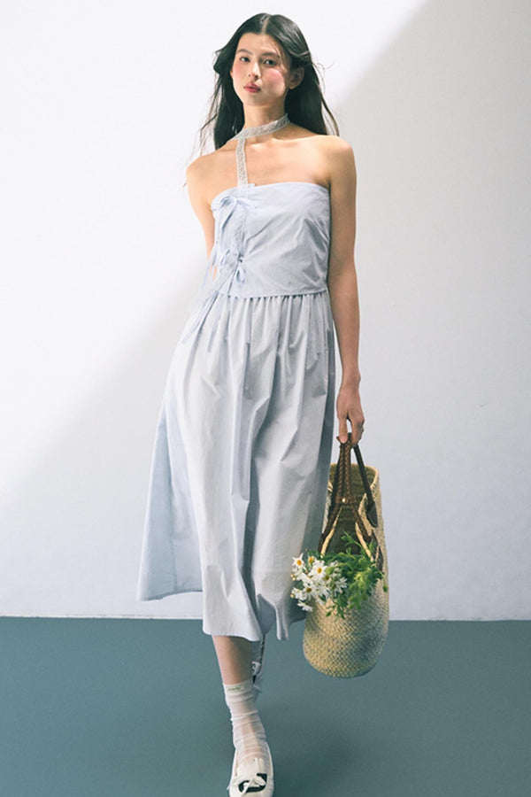 Summer Bow-Tie Sheath Dress