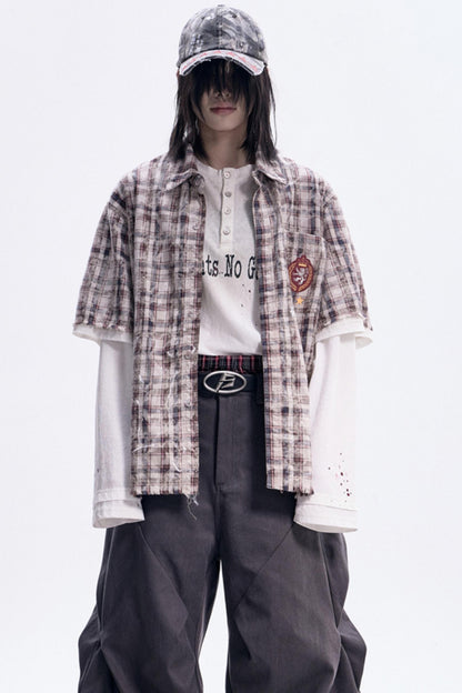 Patchwork Polo Shirt