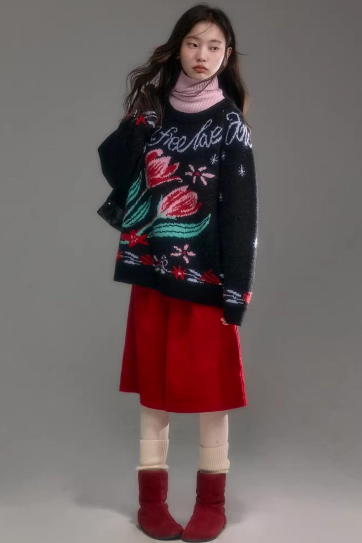 Snowy Night Wool Sweater Set-Up