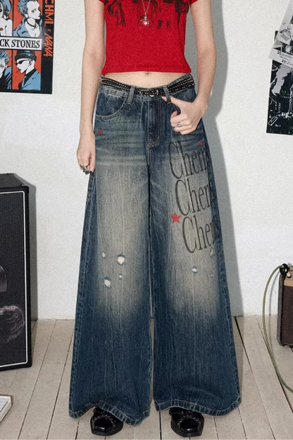 High-Waisted Flared Jeans