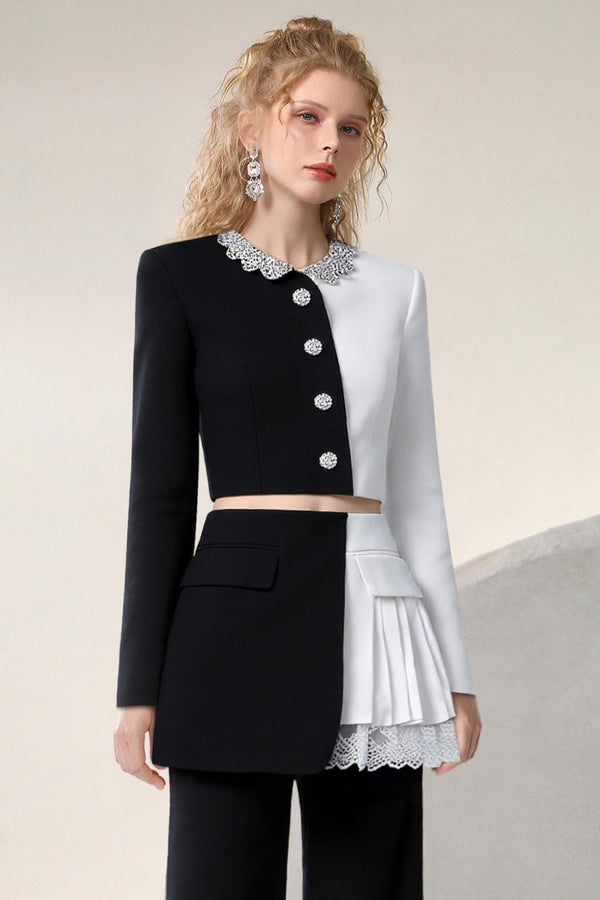 Camellia Manji Suit Pants Set-Up