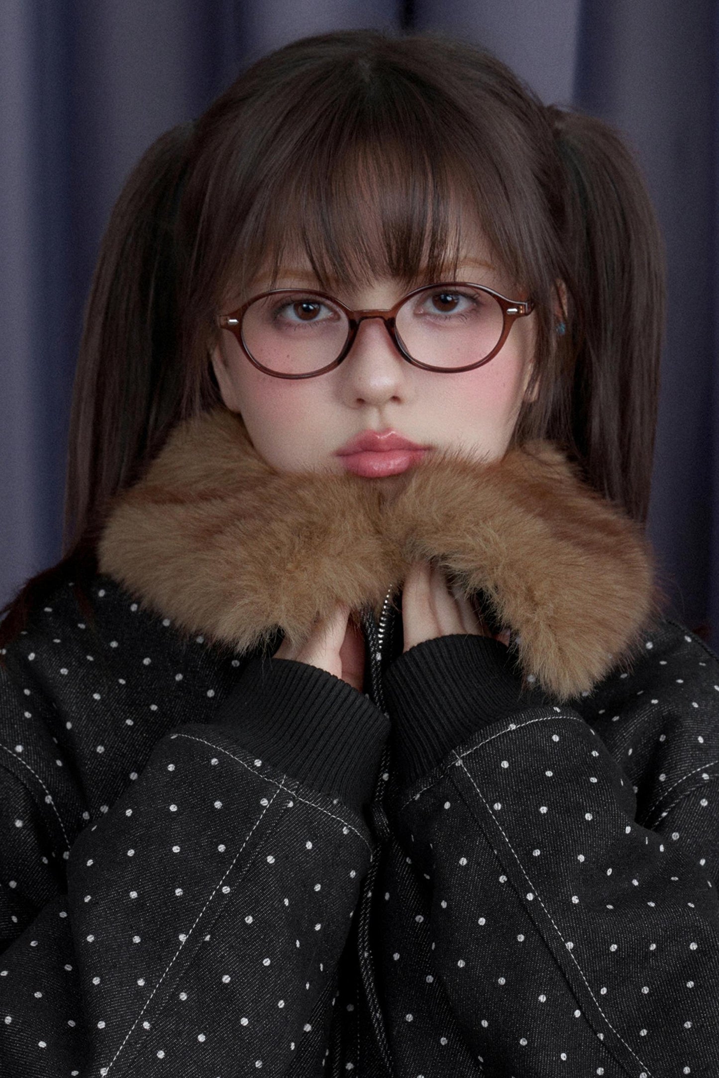 Fighting Spirit Detachable Fur Collar Jacket