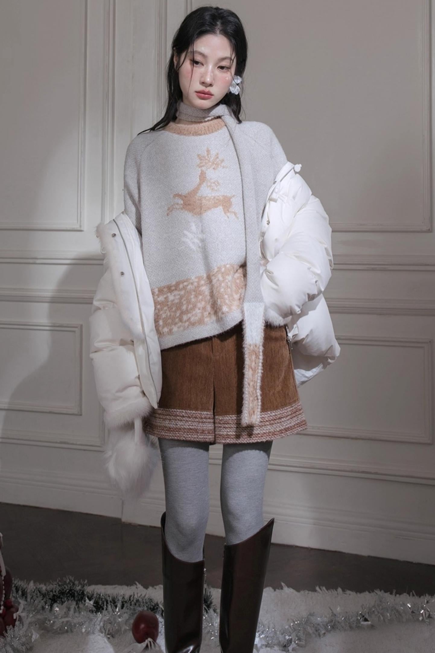 Red Sand Corduroy Wool Shorts