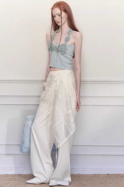 Summer Halter Knit Top