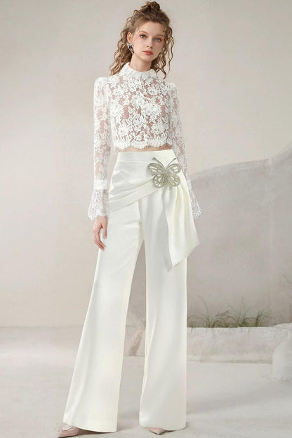 Stand-Collar Spring Outfit Set-Up