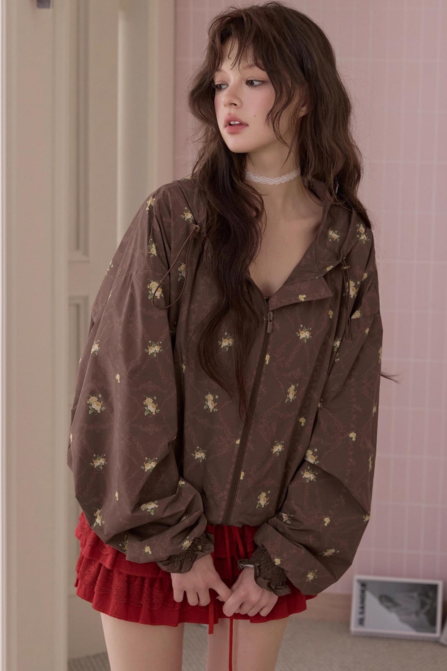 Sweet Fun Print Short Jacket