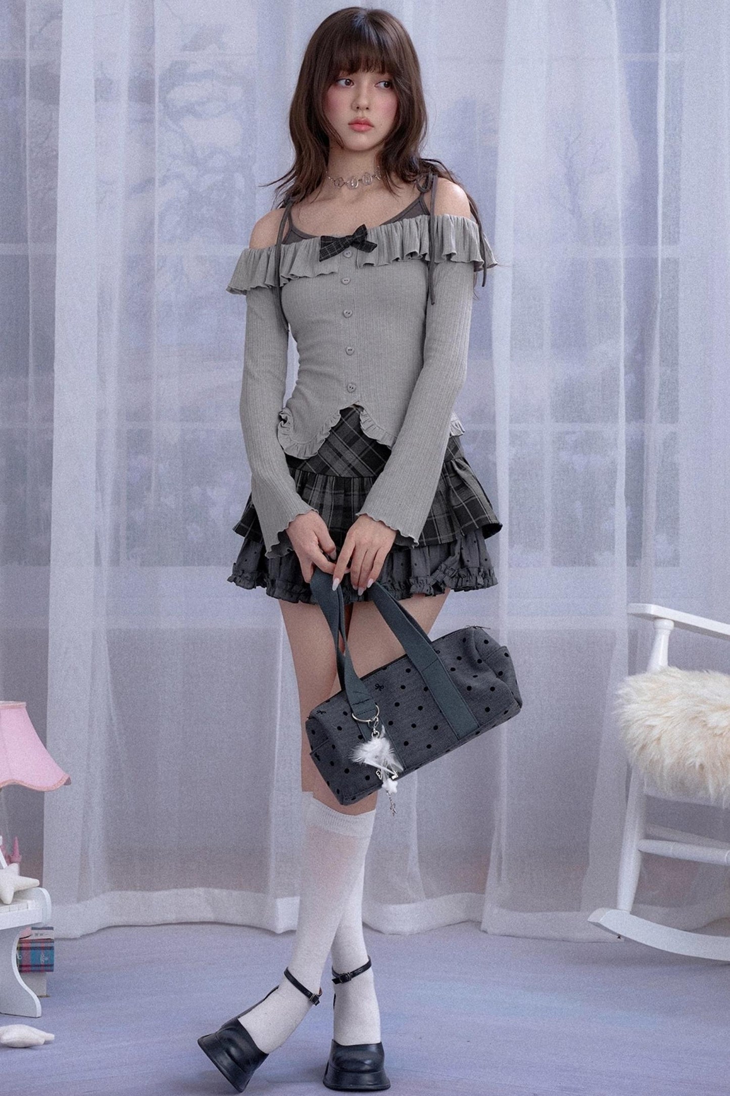 Fighting Spirit One-Shoulder Top