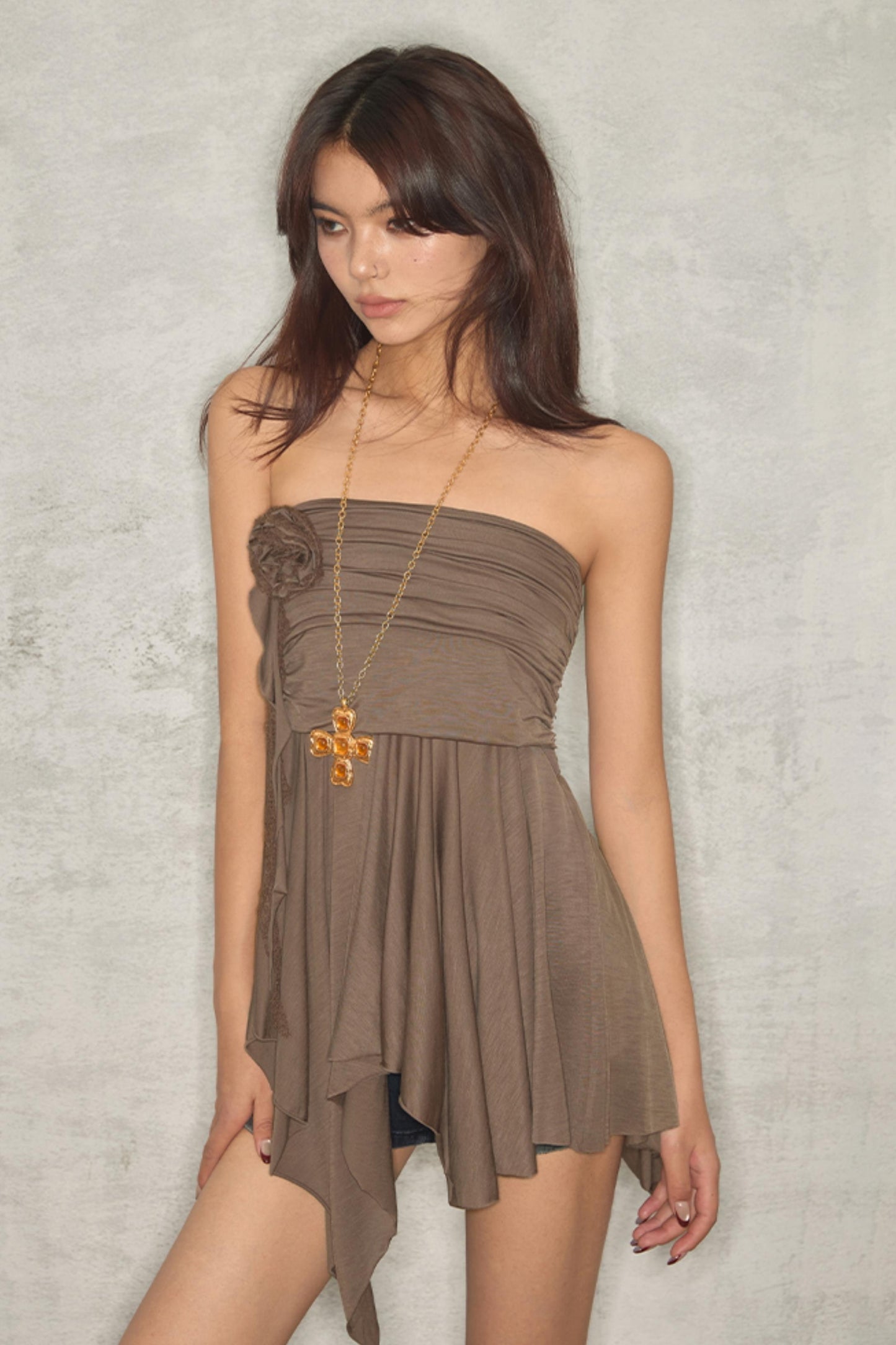 Chic Asymmetrical Midi Skirt