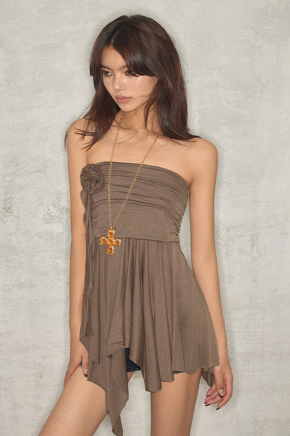 Chic Asymmetrical Midi Skirt