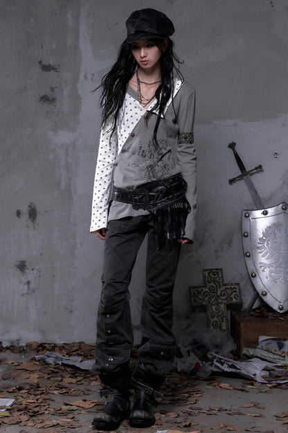 Vintage Striped Knitted Top