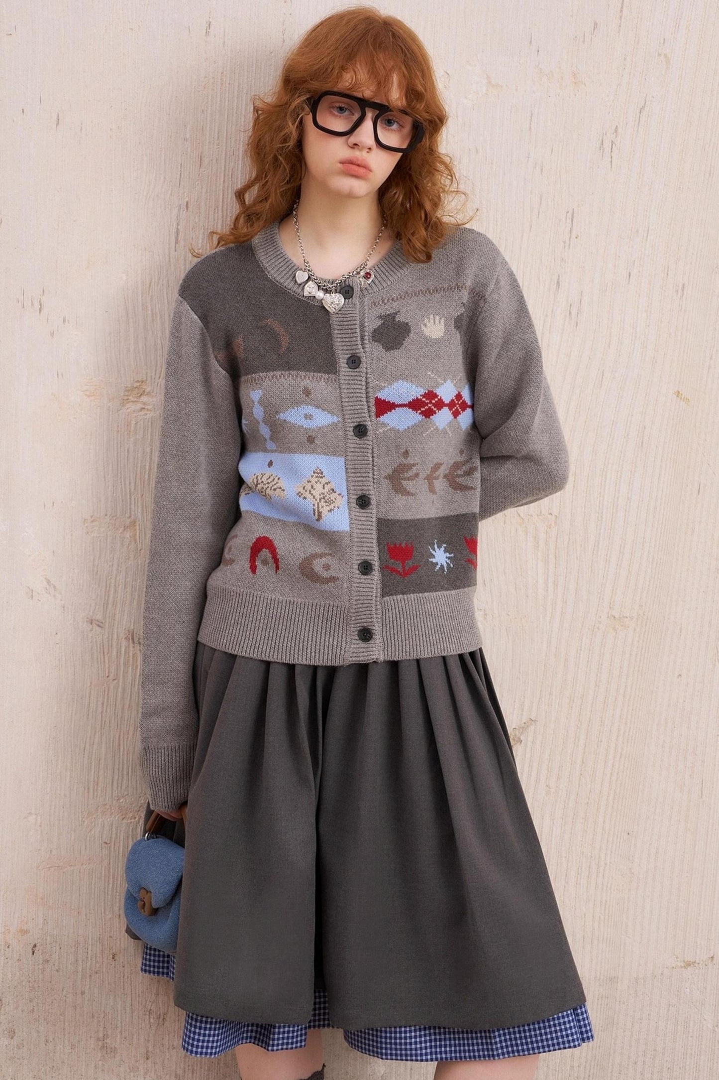 Knitted Fair Isle Cardigan