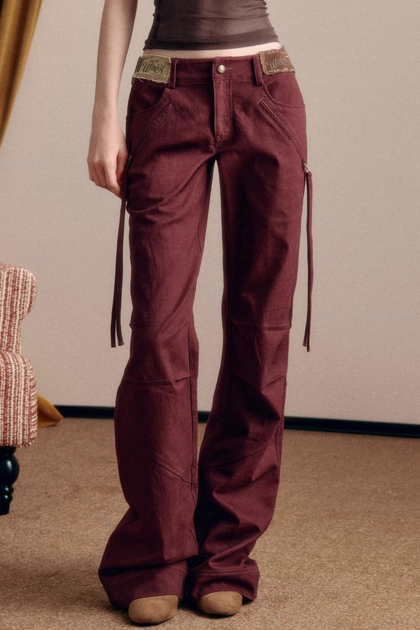 Vintage Cool Straight-Leg Pants