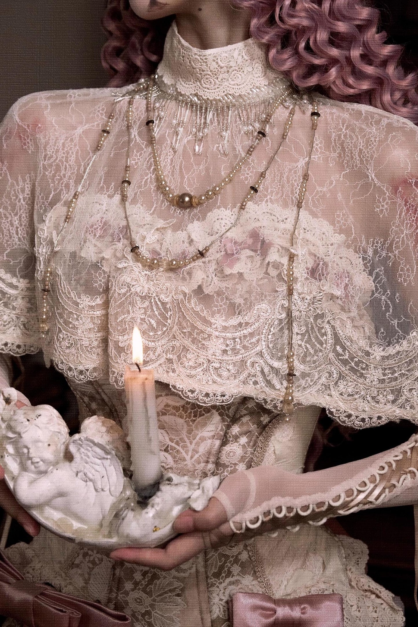 Eros Vintage Lace Cape