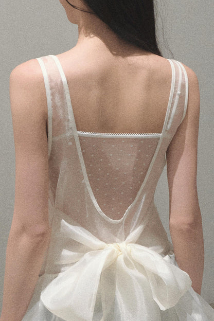 Butterfly Beaded Wrap Top