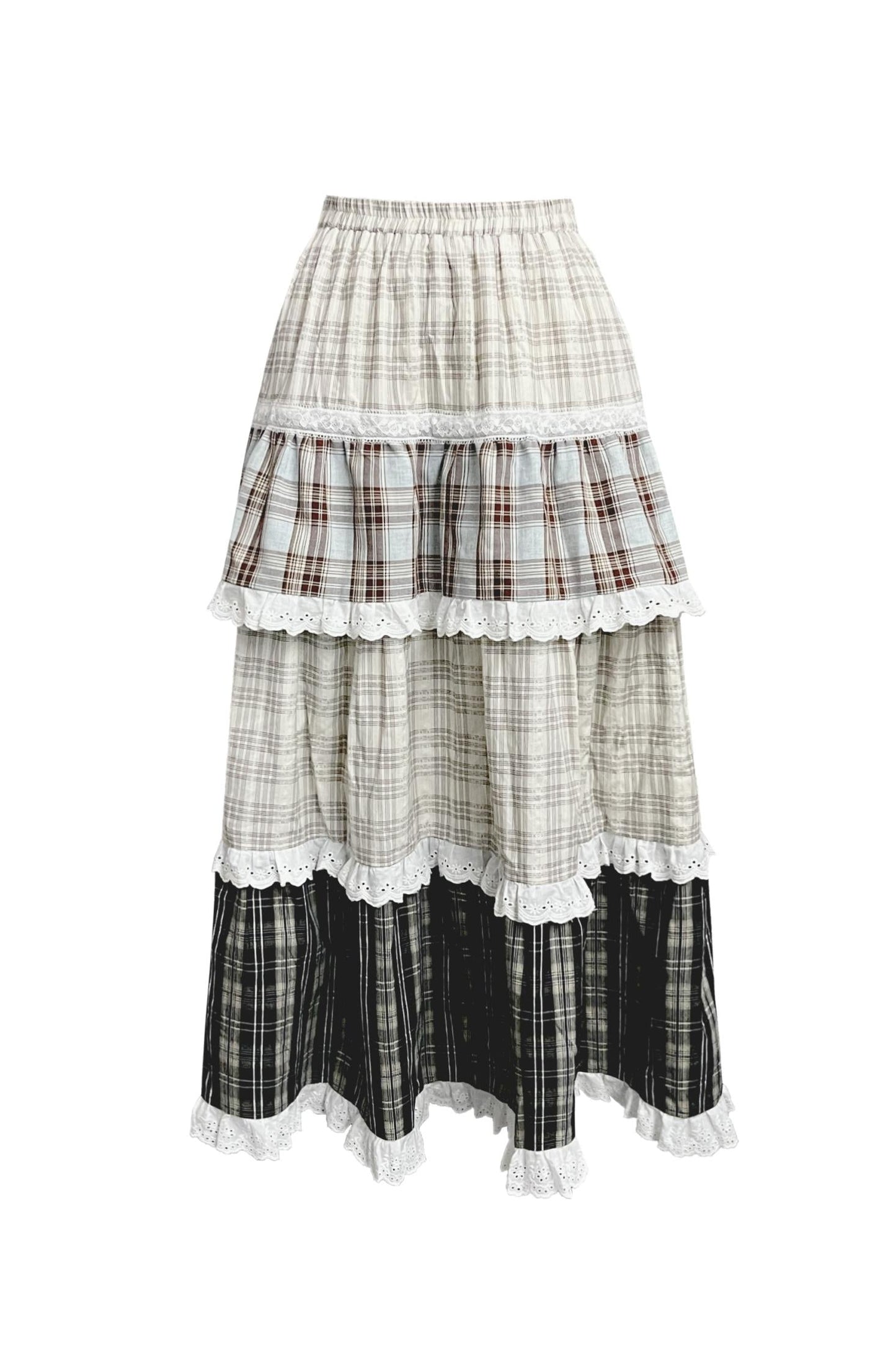 Heavy Work Lace A-Line Skirt