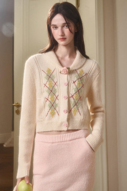 Galaxy Wool Knit Jacket Set-Up