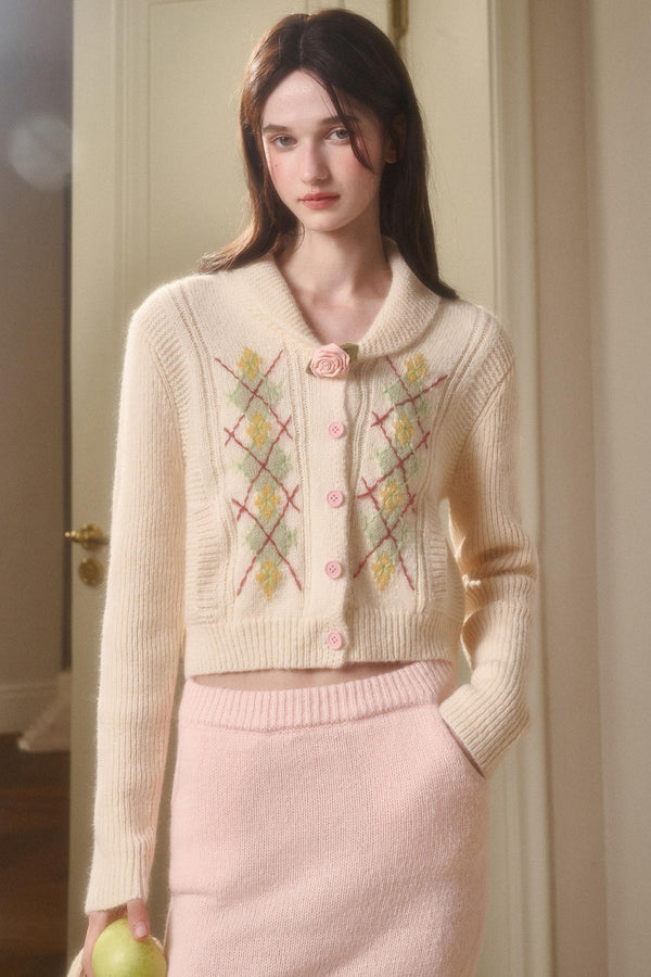 Galaxy Wool Knit Jacket Set-Up