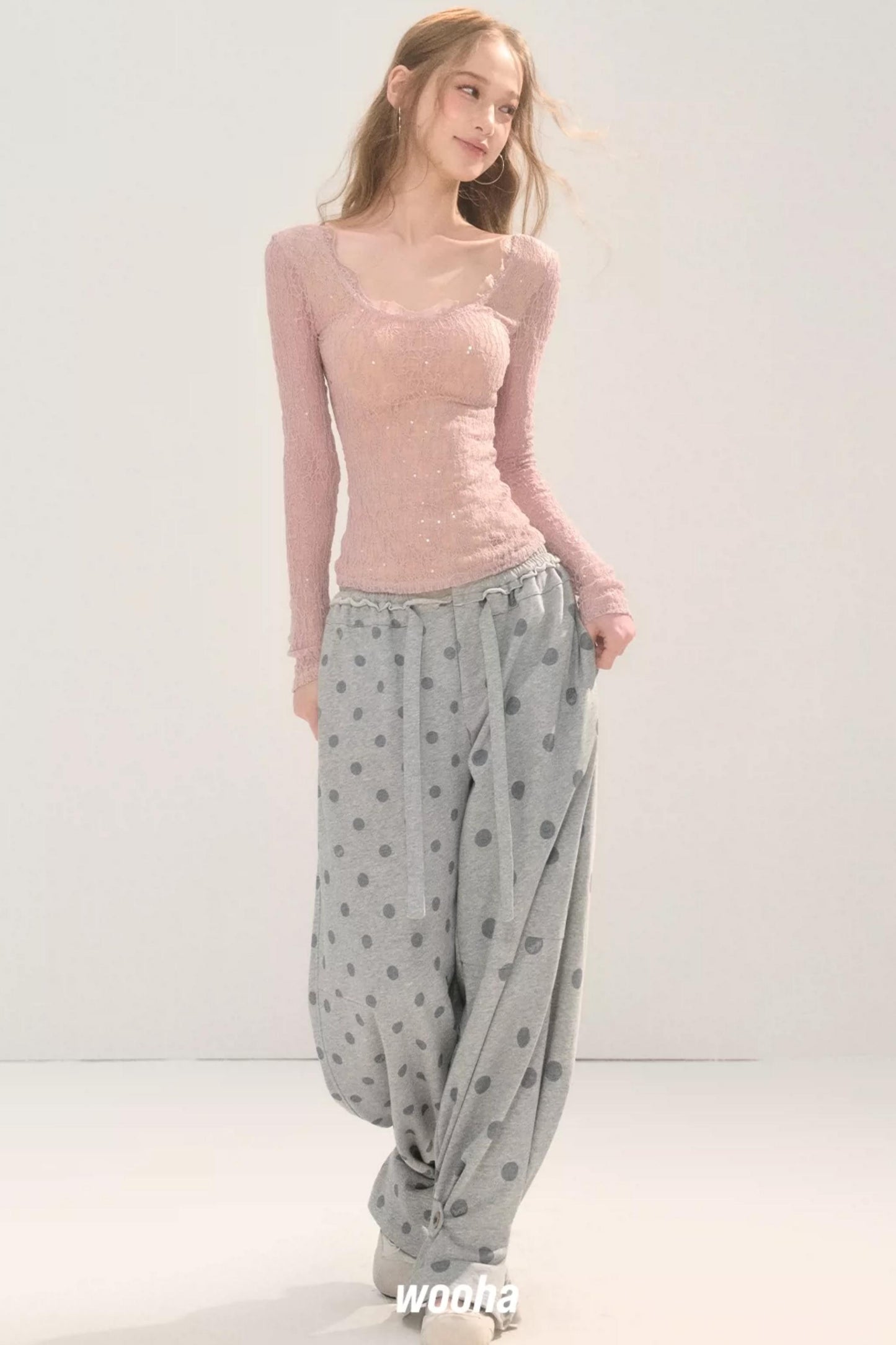 Two-Way Polka Dot Pants