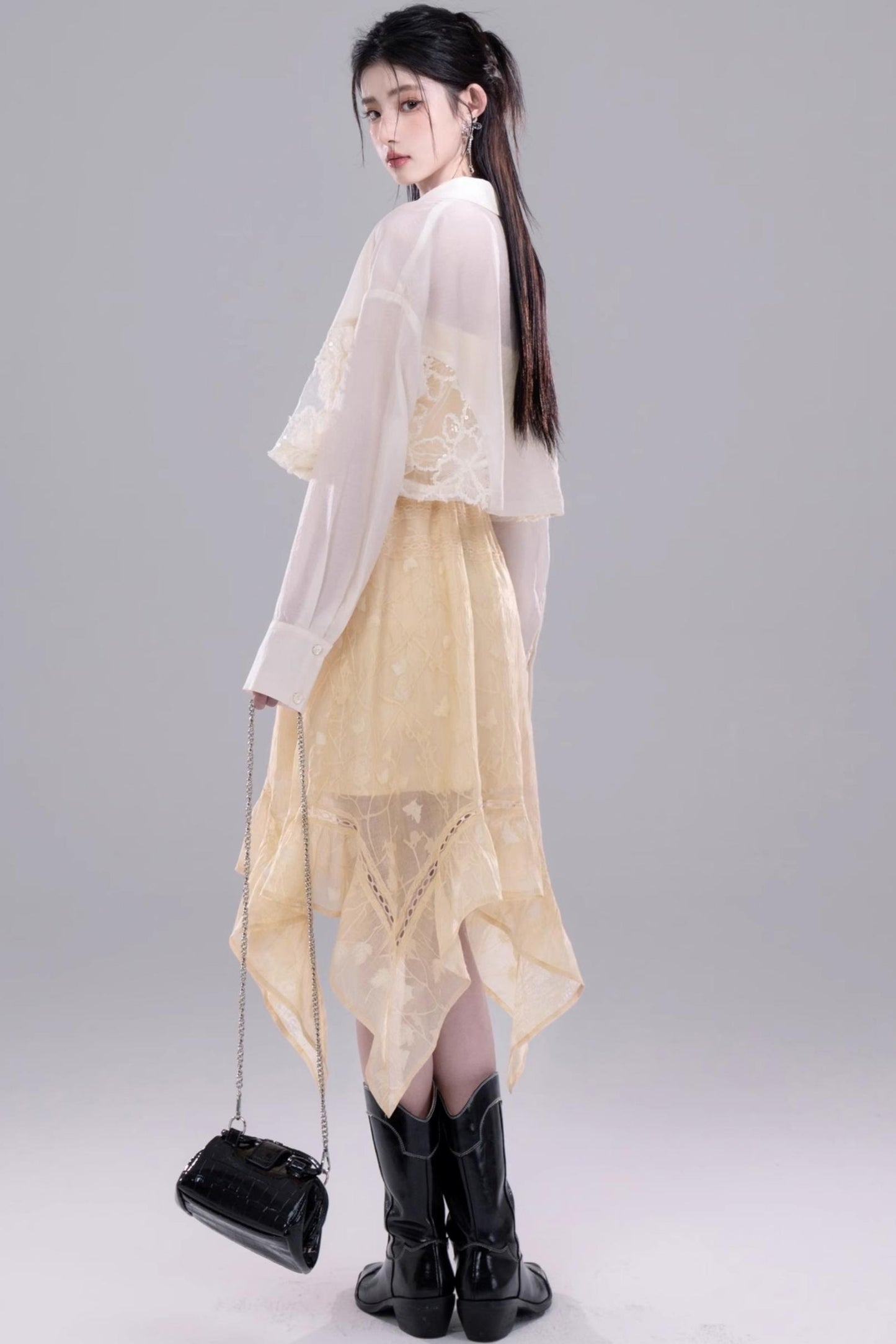 Belle Lace White Shirt