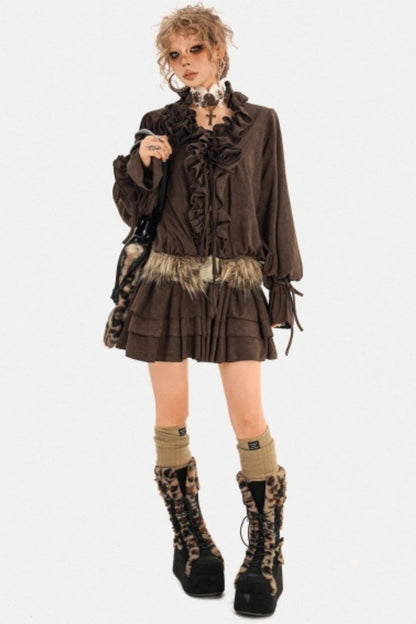 Baroque Pleated Shirt And Pants Set-Up