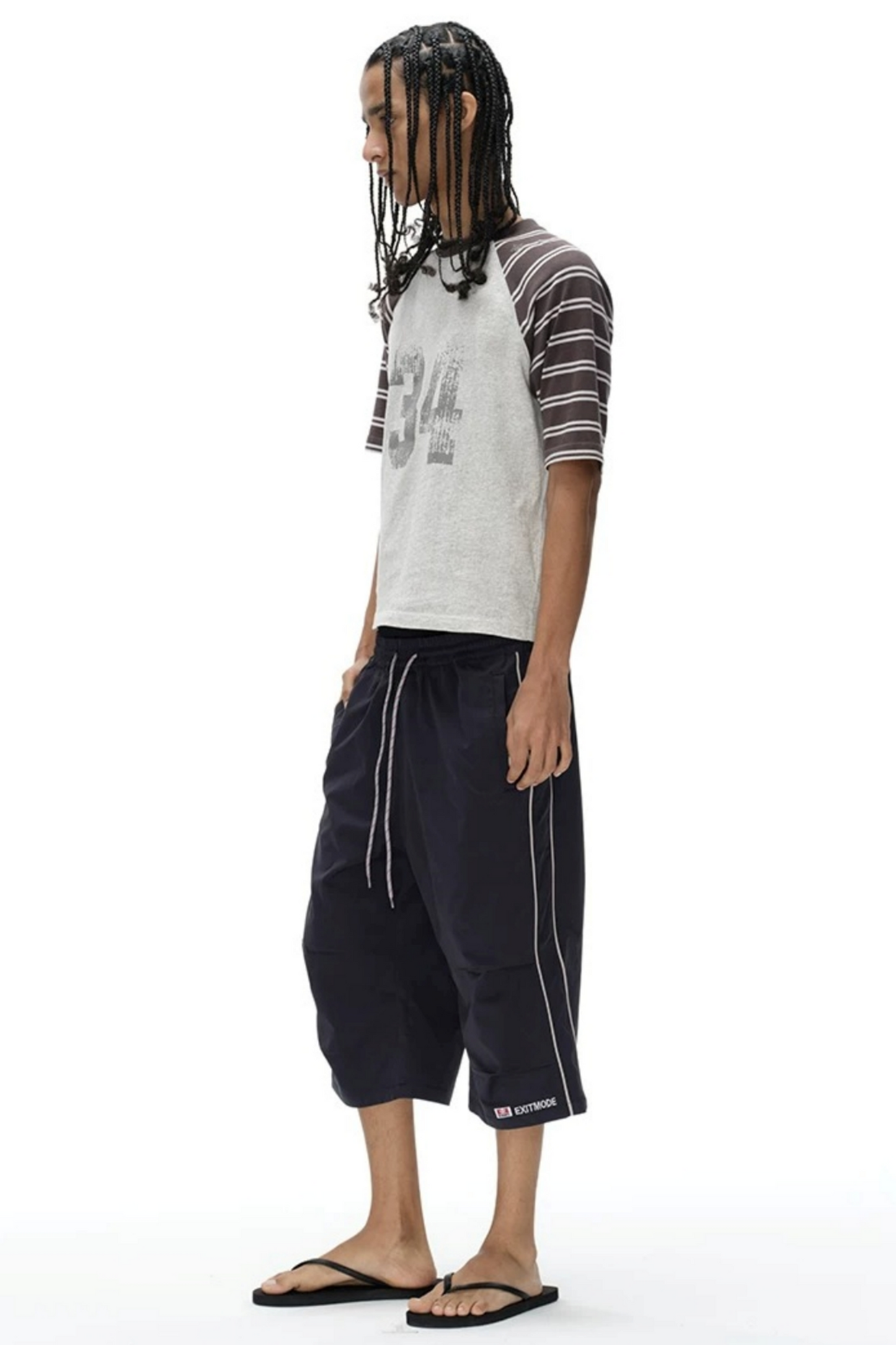 Retro Pleated Cargo Shorts