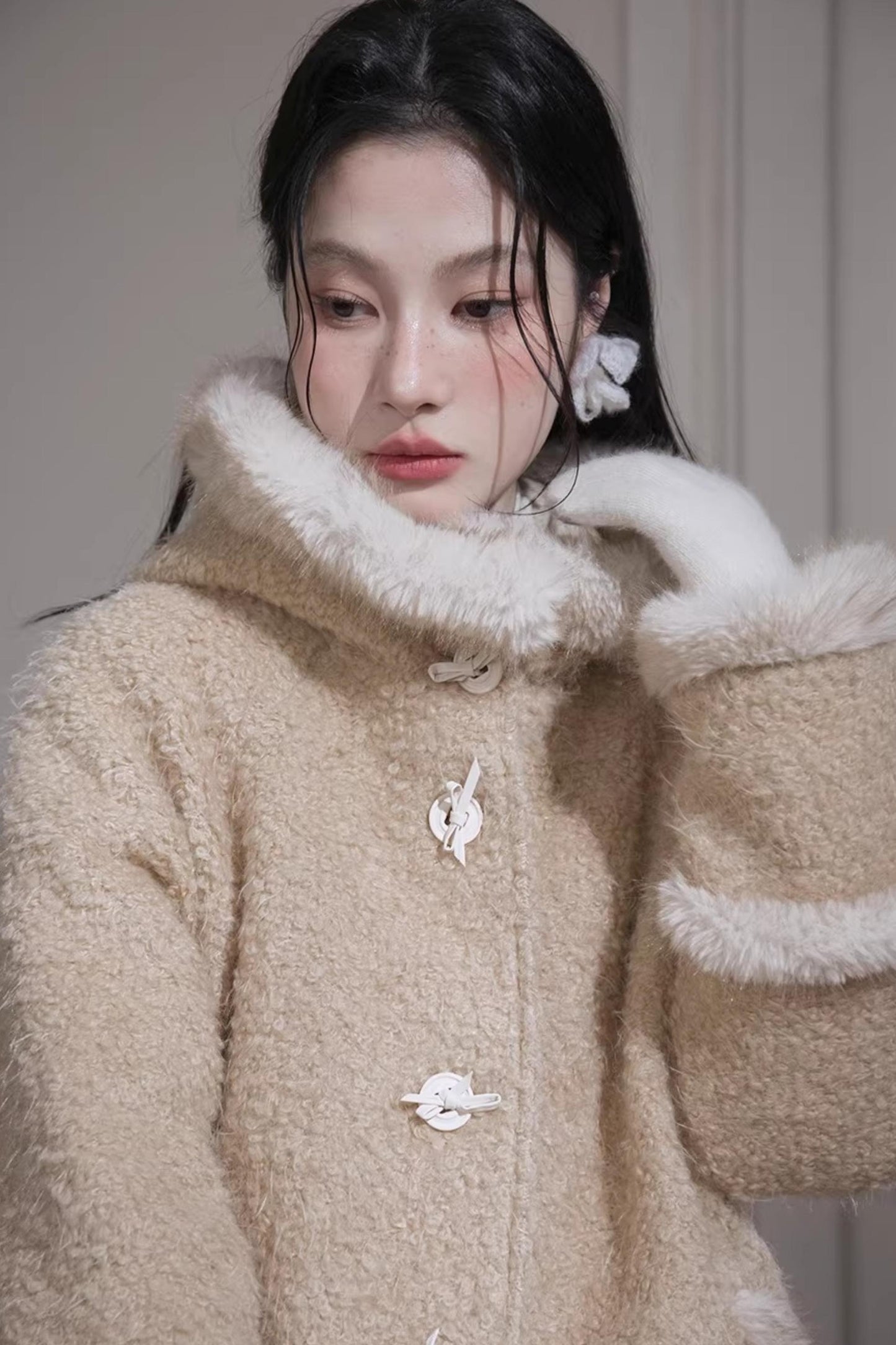 California Sunset Wool Hooded Coat