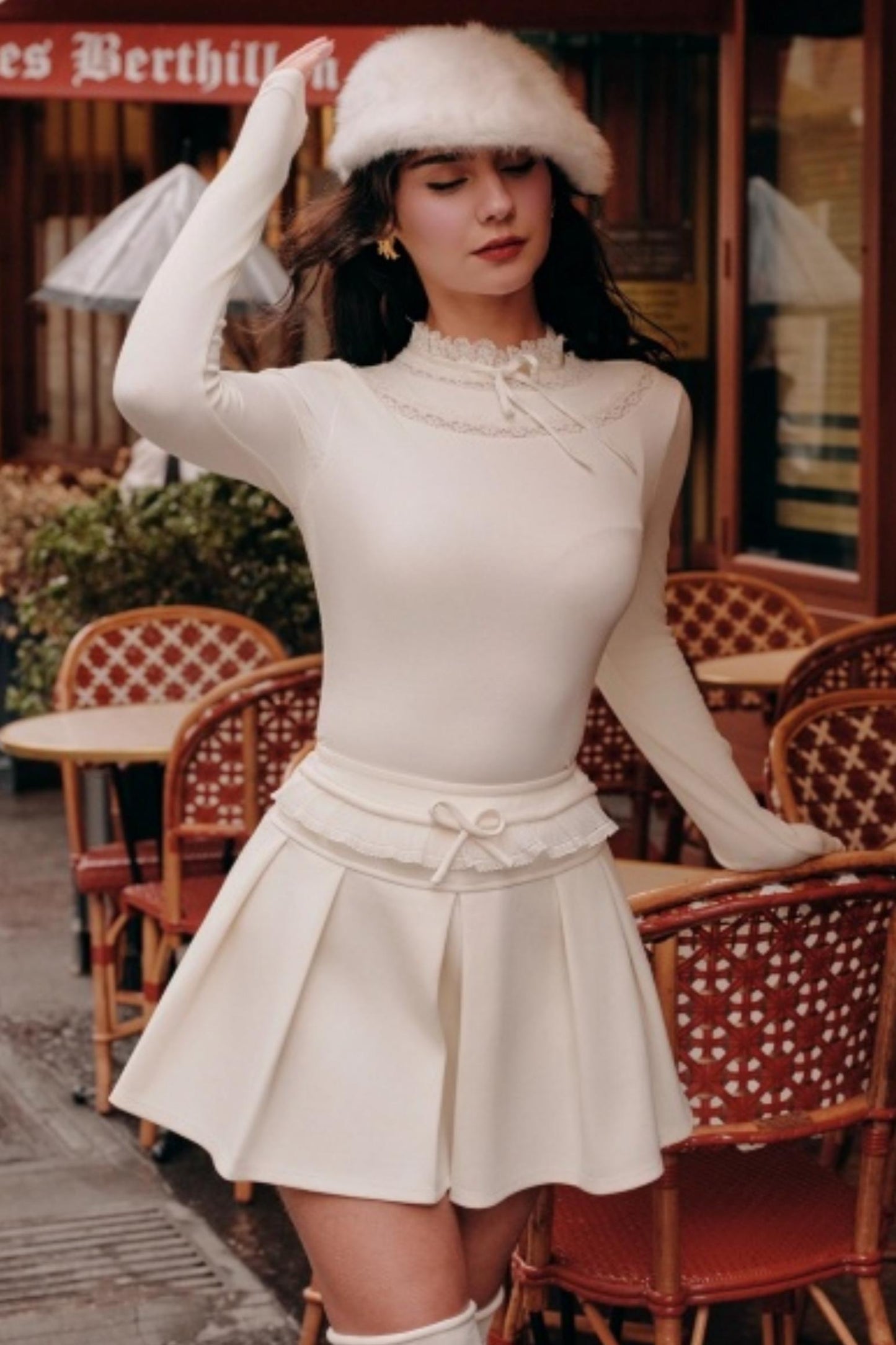 Moonlight Lace Knit Top Set-Up