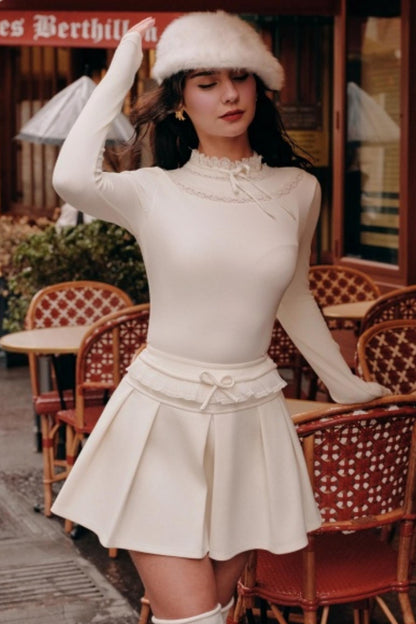 Moonlight Lace Knit Top Set-Up