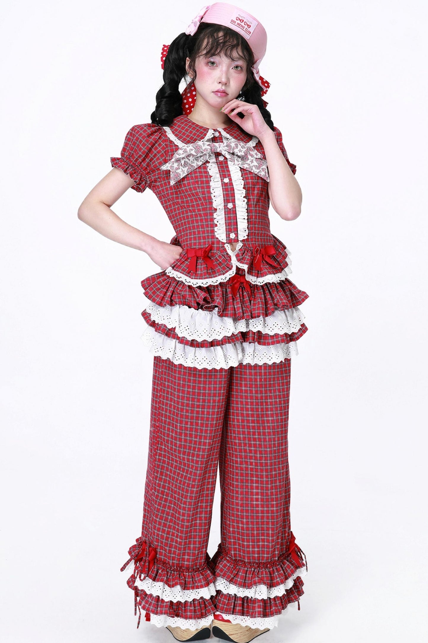 Lolita Style Plaid Long Pants