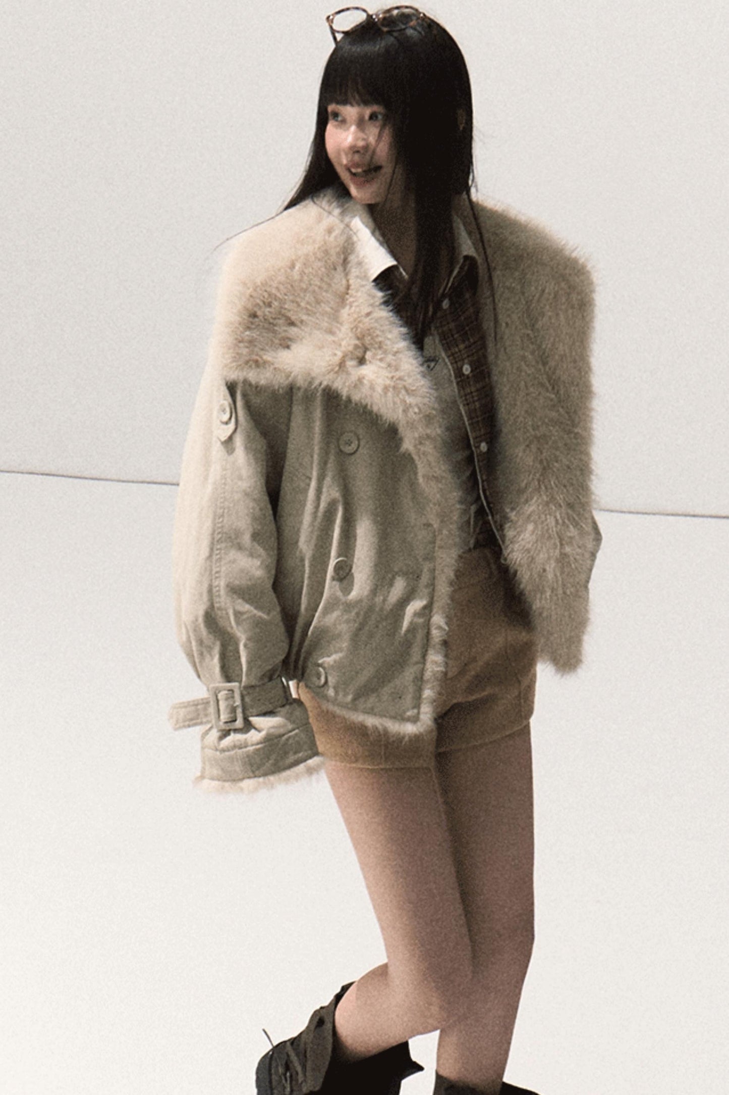 Vintage Striped Texture Two-Piece Shirt