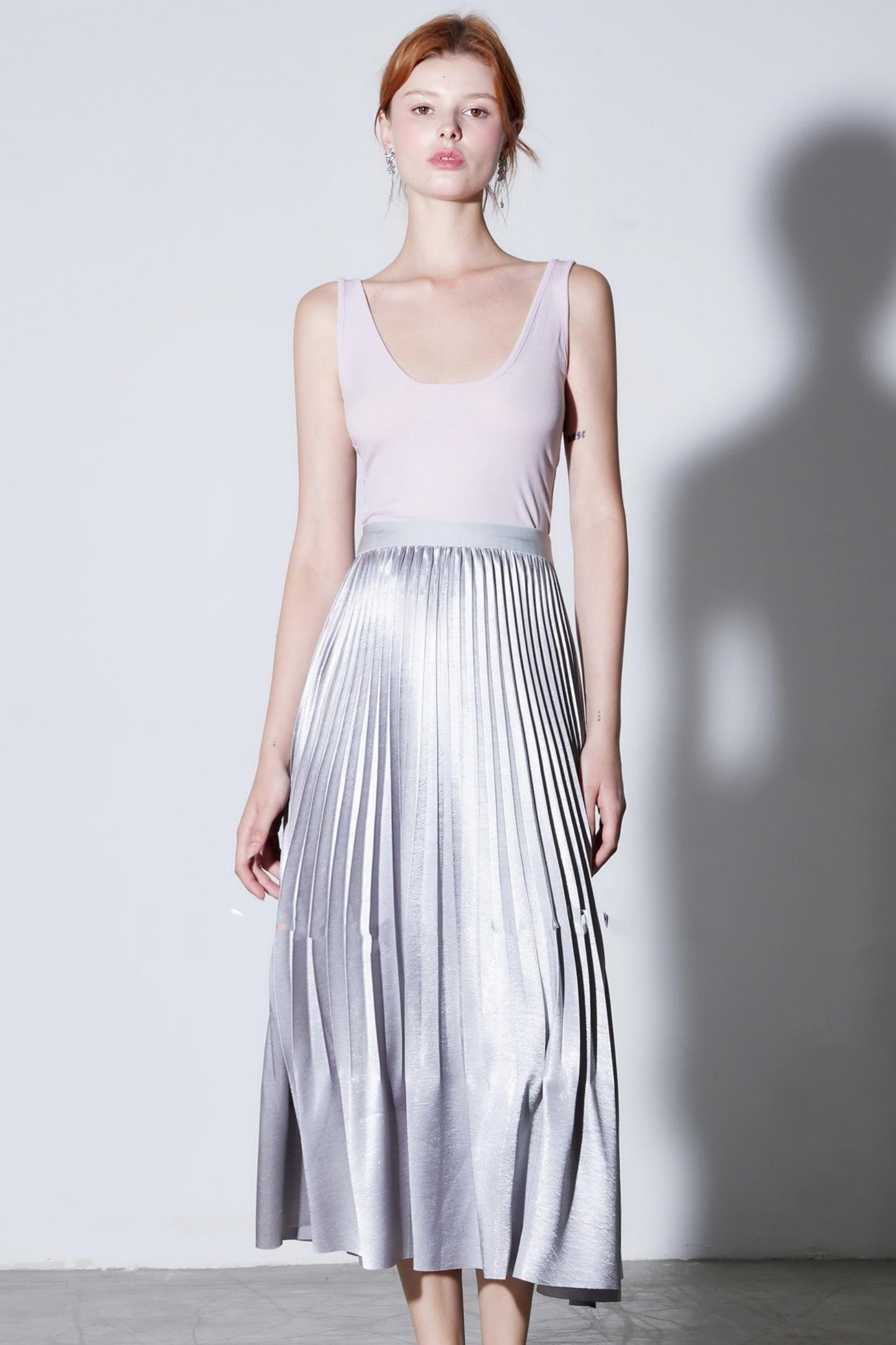 Front and Back High Crater Strip Knit Vest