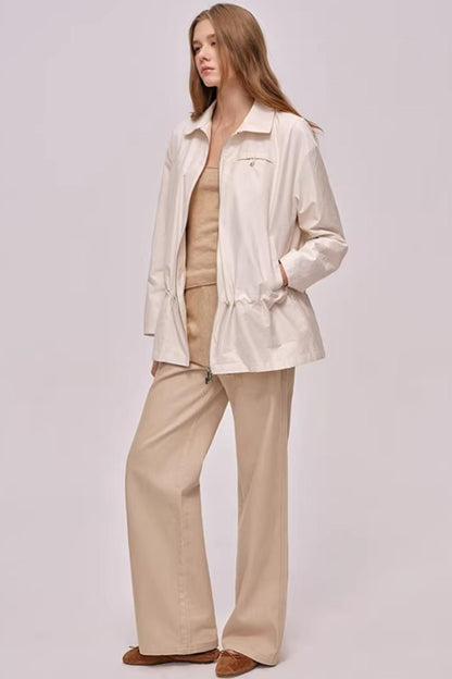 Custom-Dyed Pink Apricot Denim Pants