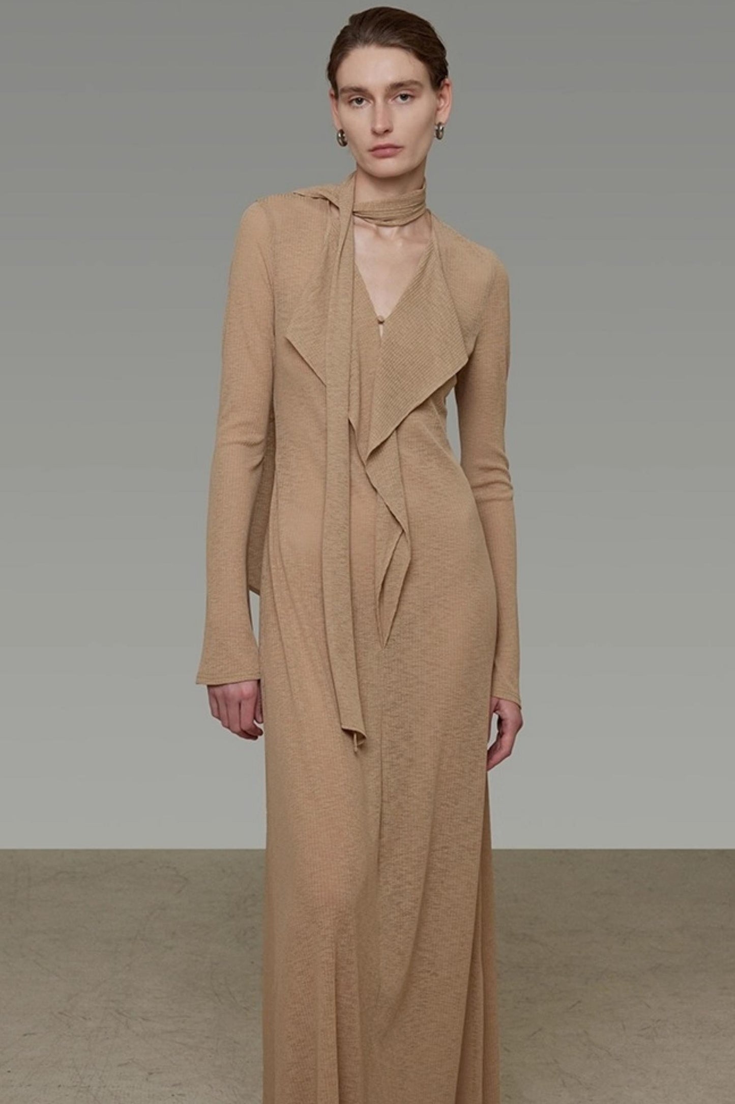 Streamer V-Neck Dress