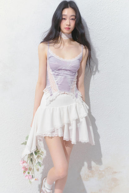 Romantic White Skirt