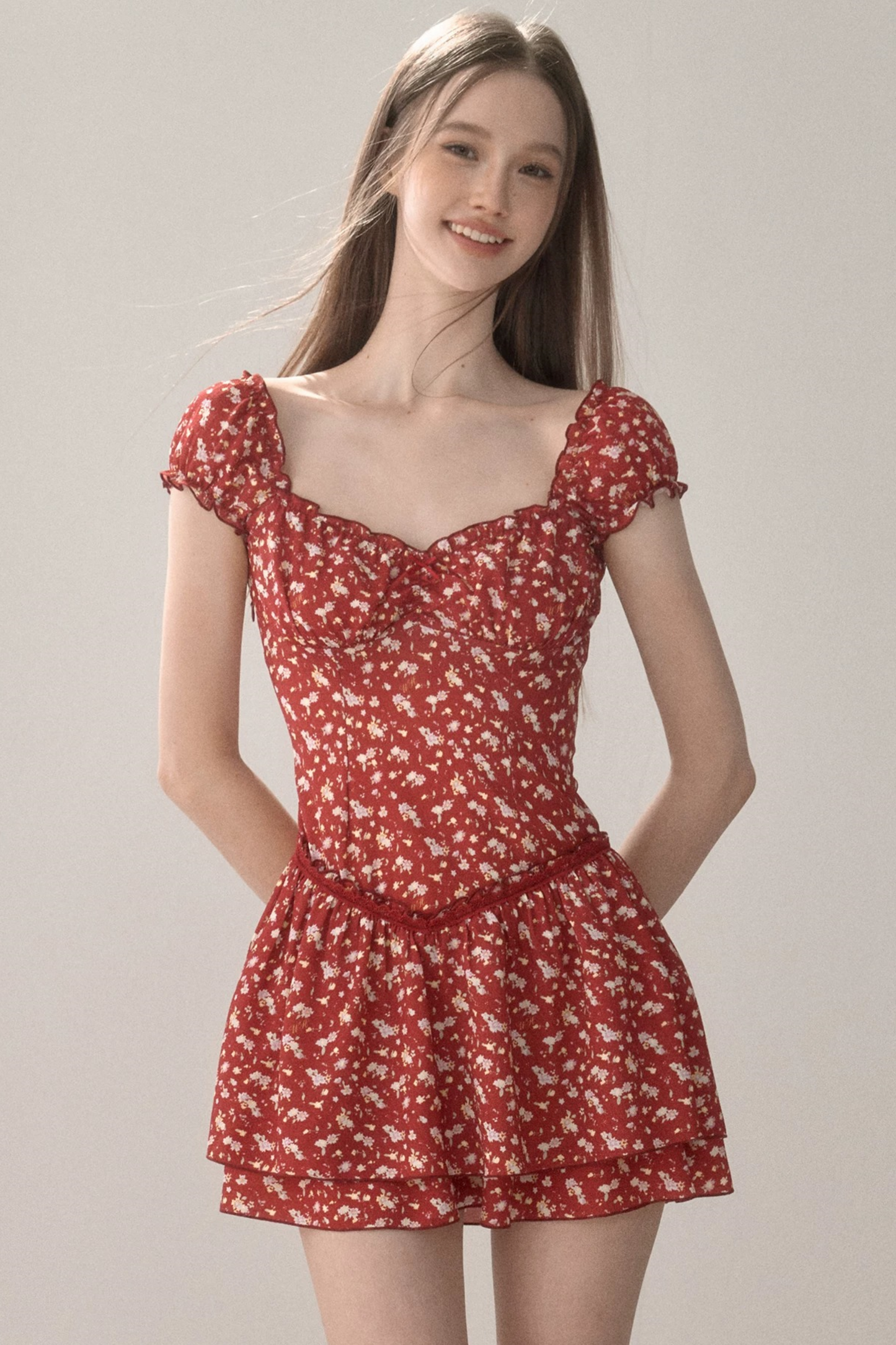 Romantic French Floral Dress