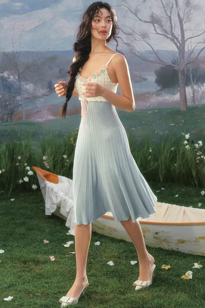 French Country Rose Knit Dress Set-Up