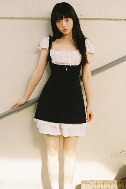 Eden Colorblock Square Neck Dress