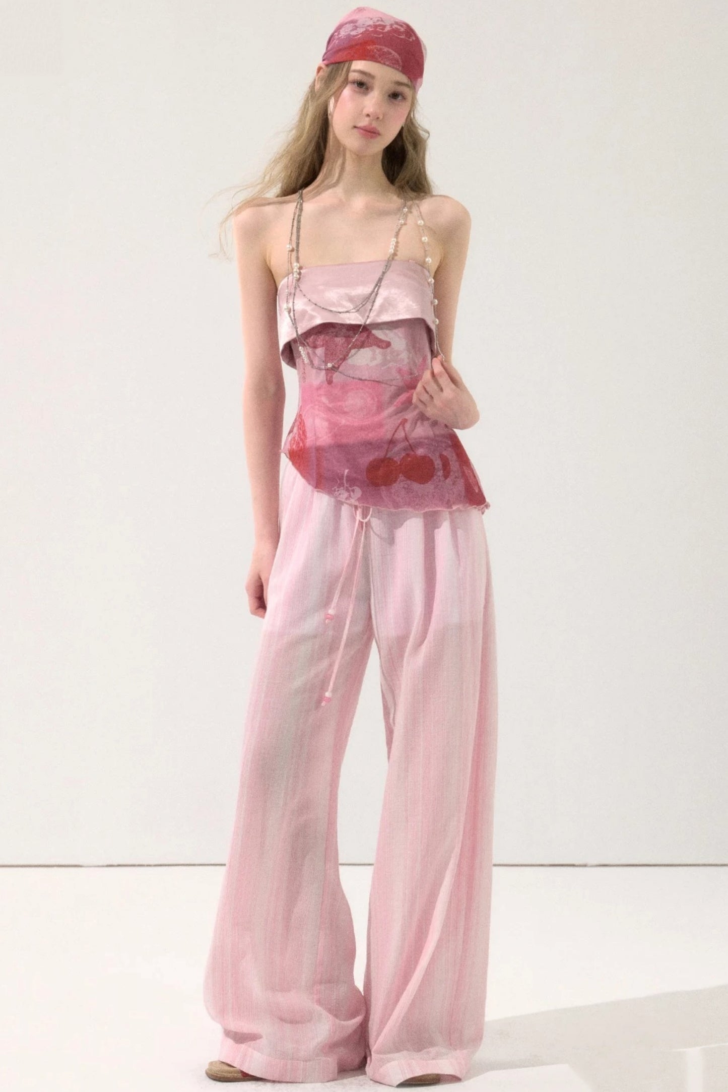 Sweet Pink Pinstripe Pants