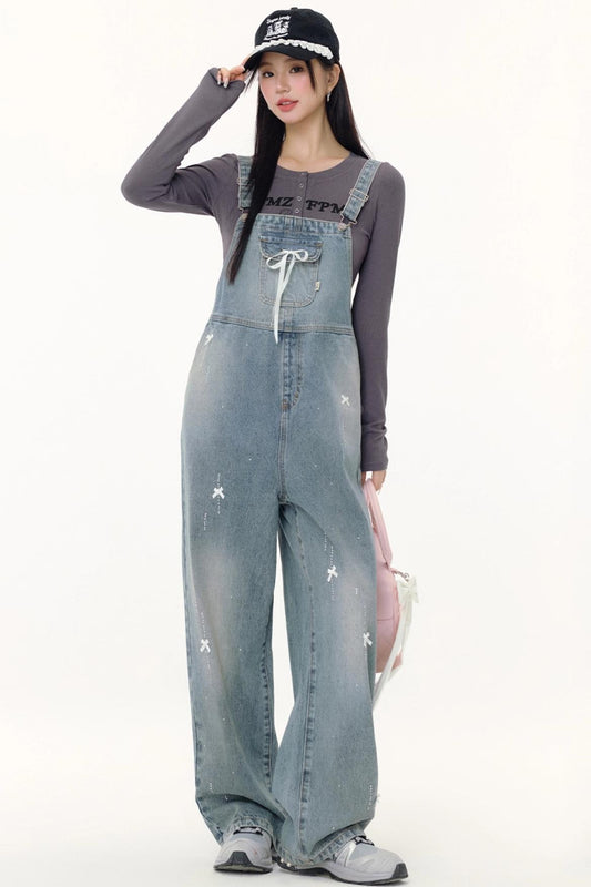 Denim Bib Overalls Pants