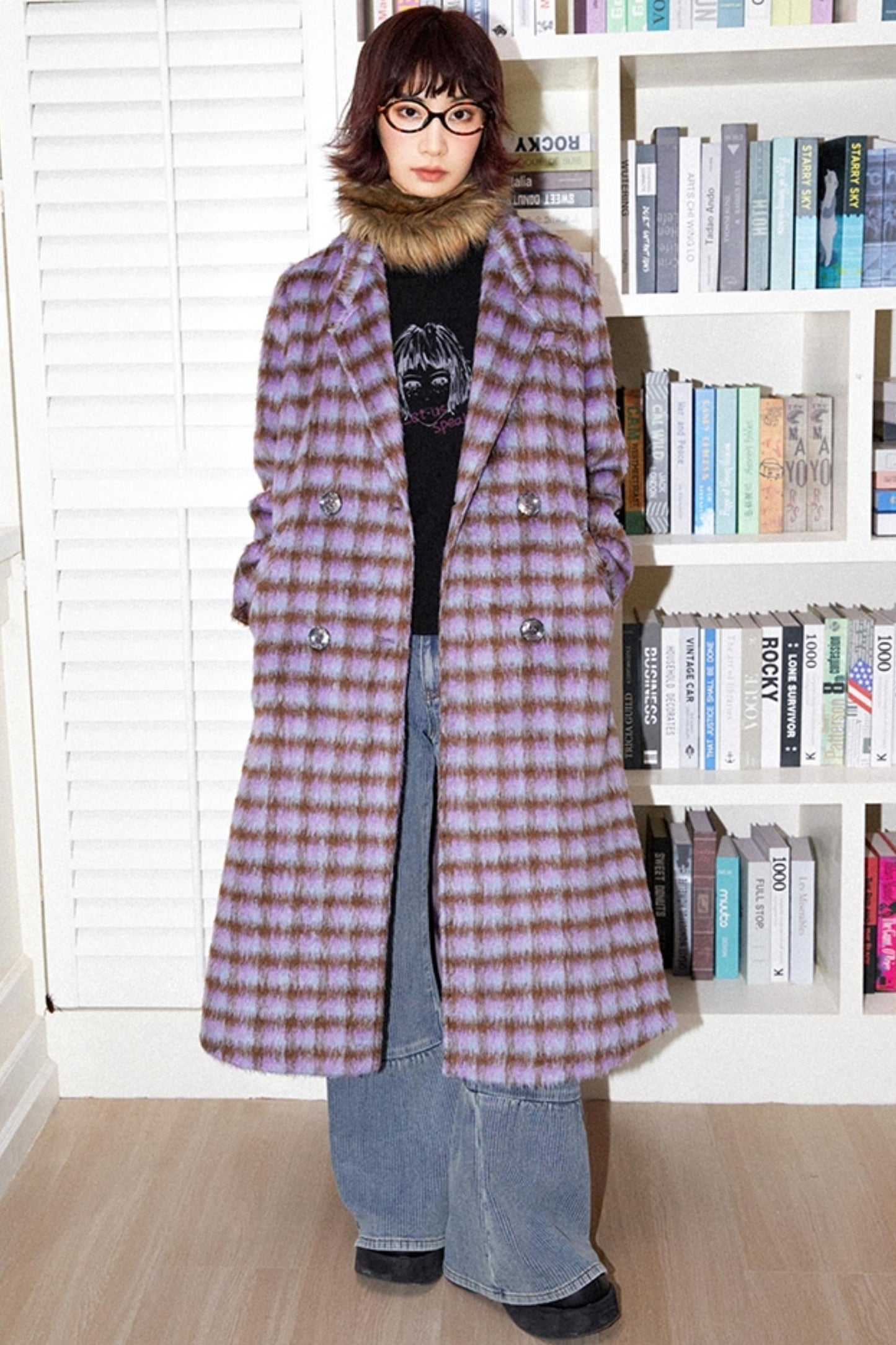 Vintage Check Long Coat