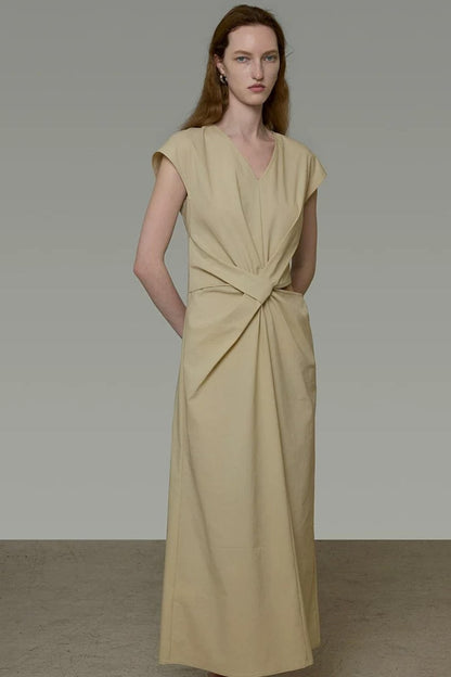 French Pleated Summer Dress