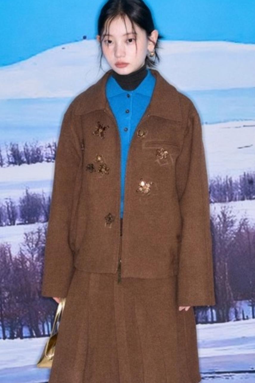 Oak Hazelnut Wool Jacket Set-Up