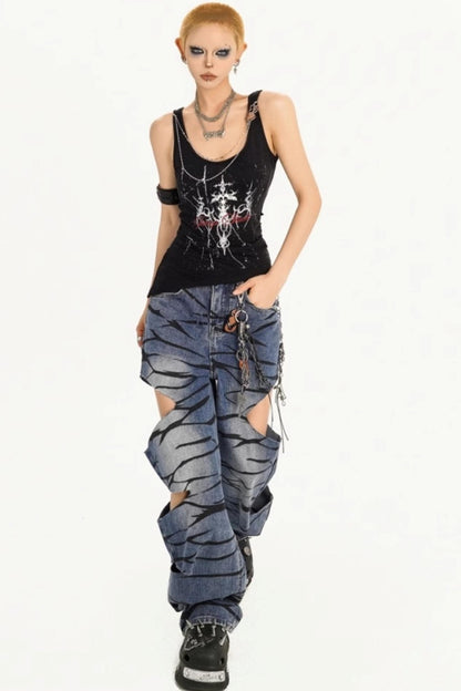 Summer Punk Style Vest