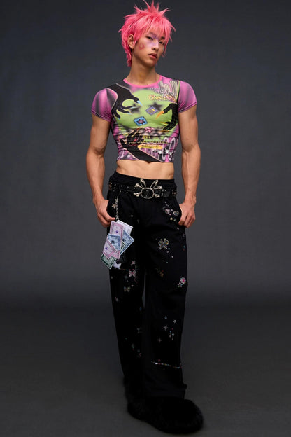 Demon Game Print Blouse