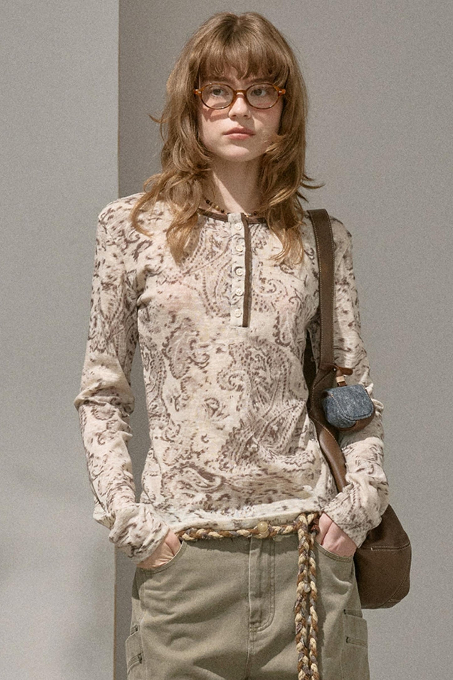 Slim Flower Knitted Top