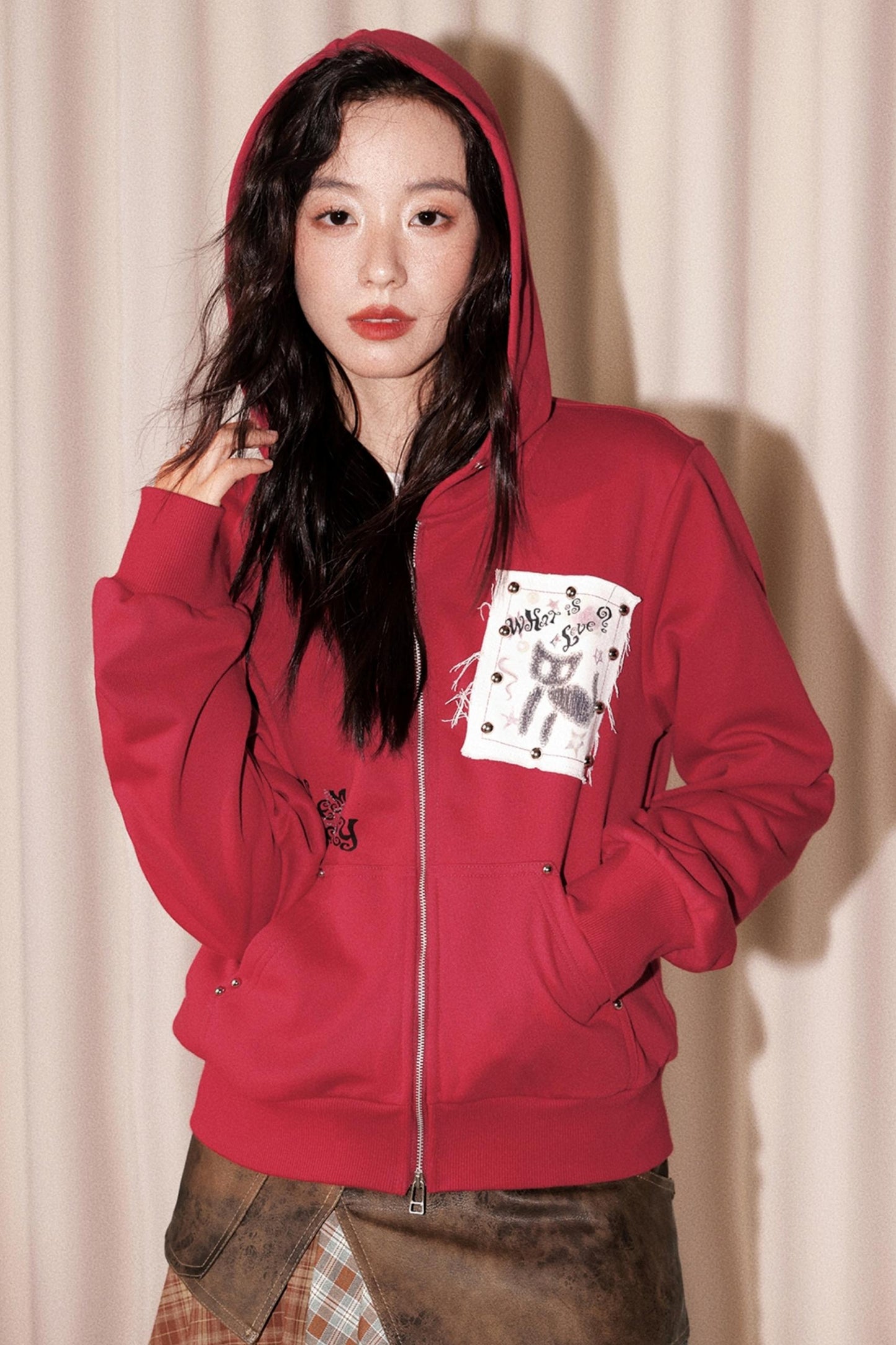 Kitten Print Sweatshirt