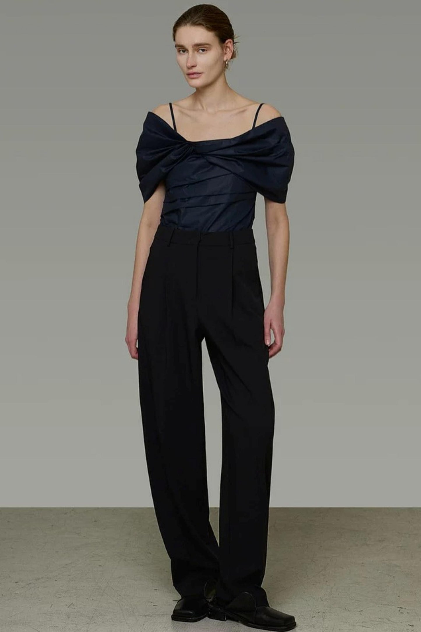 Elegant Black High-Waisted Pants