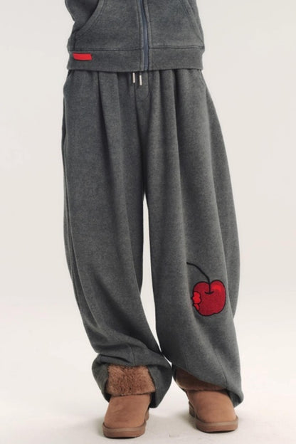 Hand-Painted 3D Embroidery Pants